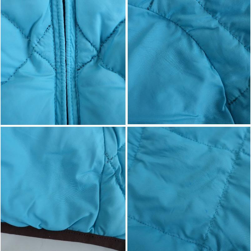 モンベル mont bell *リバーシブルダウンパーカー*130ブルー×ブラウン