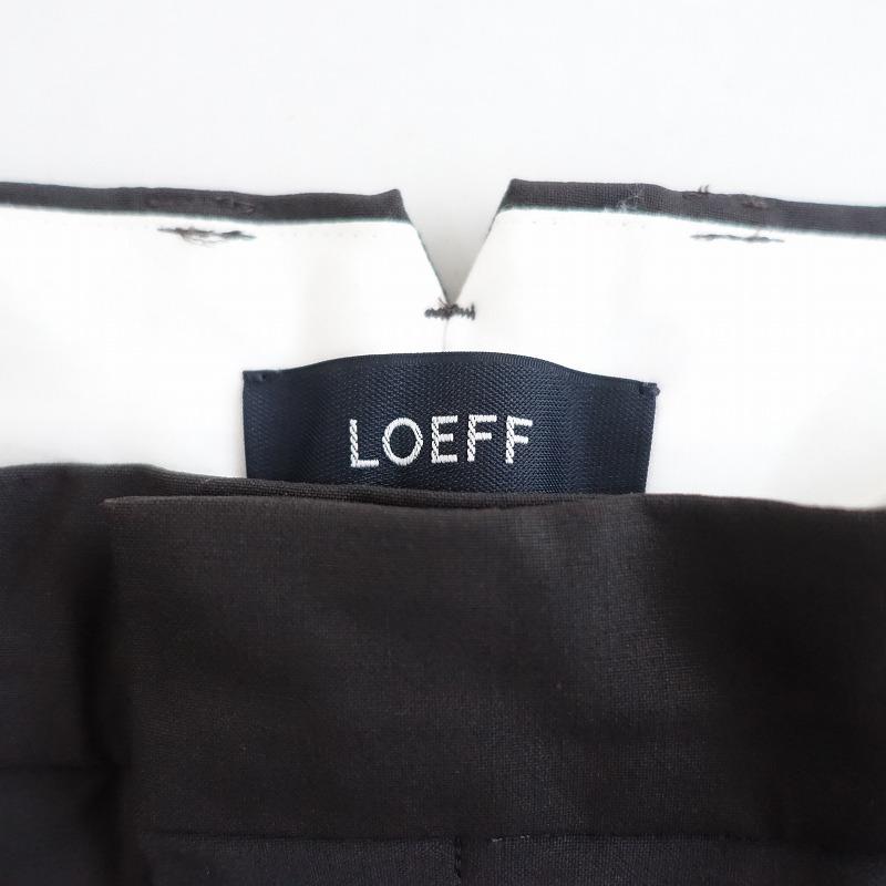 ロエフ LOEFF ウールセンタープレスパンツ　チョコブラウン ロエフ LOEFF ウールセンタープレスパンツ チョコブラウン