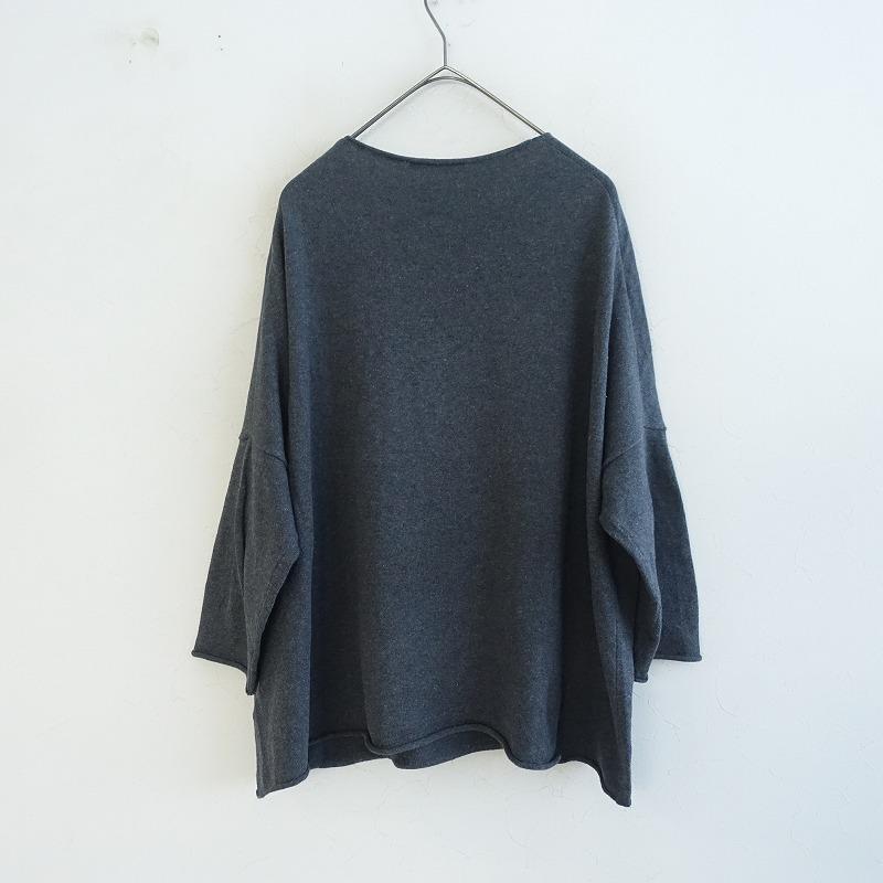 evam eva vie エヴァムエヴァ *コットンニットワイドTラインプル