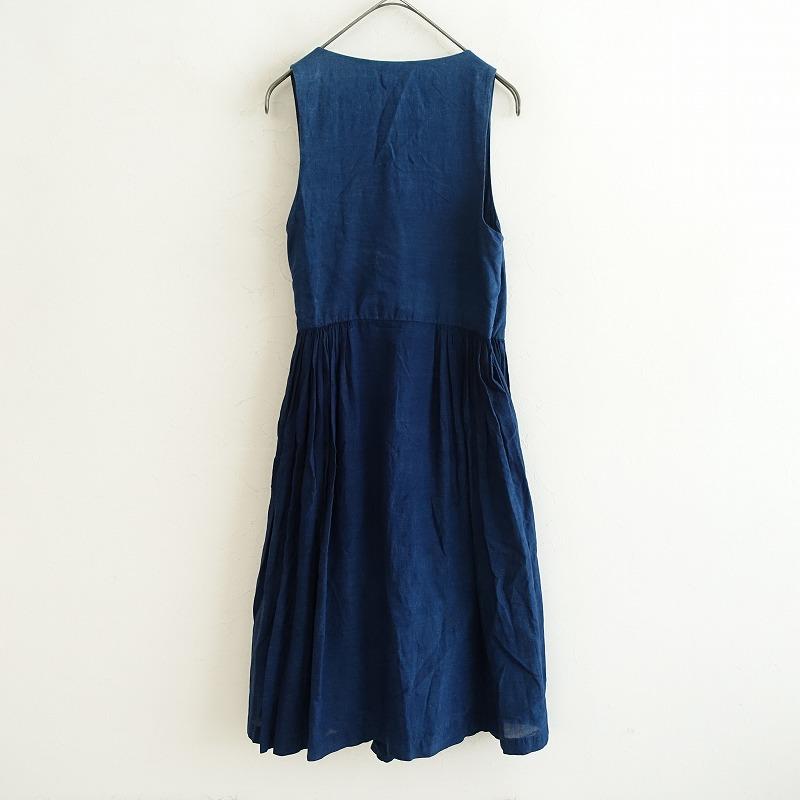 dosa ドーサ *インディゴ染カディコットンrajasthani dress*2藍色