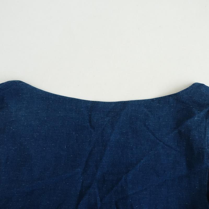 dosa ドーサ *インディゴ染カディコットンrajasthani dress*2藍色