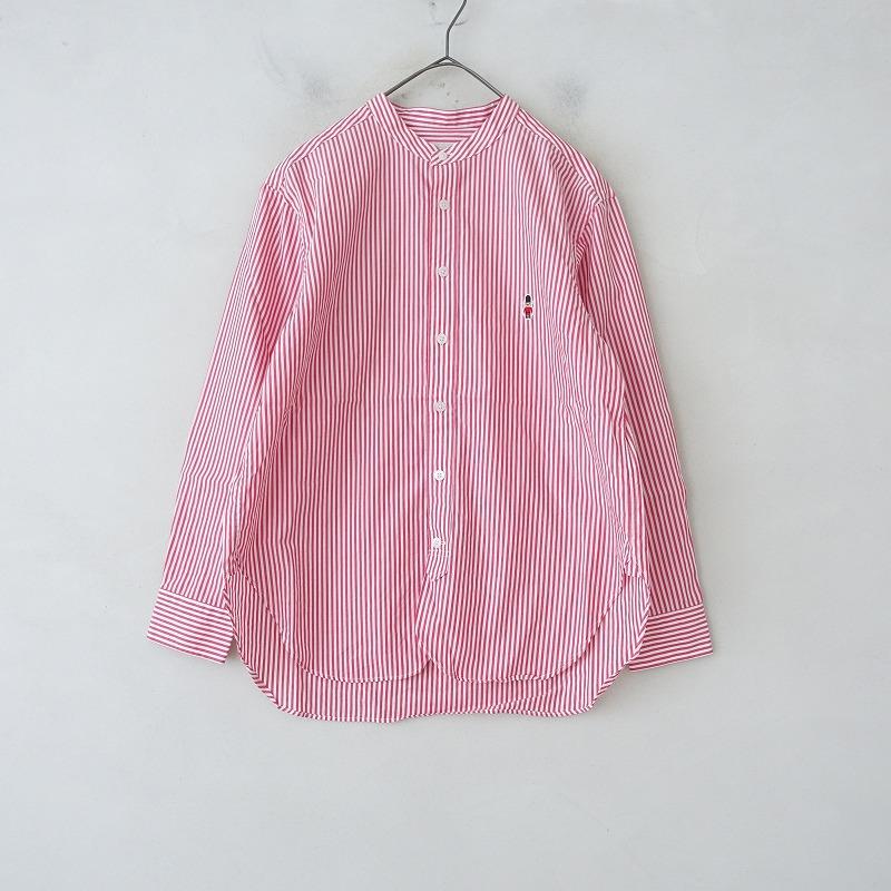 バッキンガムベア Buckingham Bear *ストライプバンドカラー長袖シャツ 