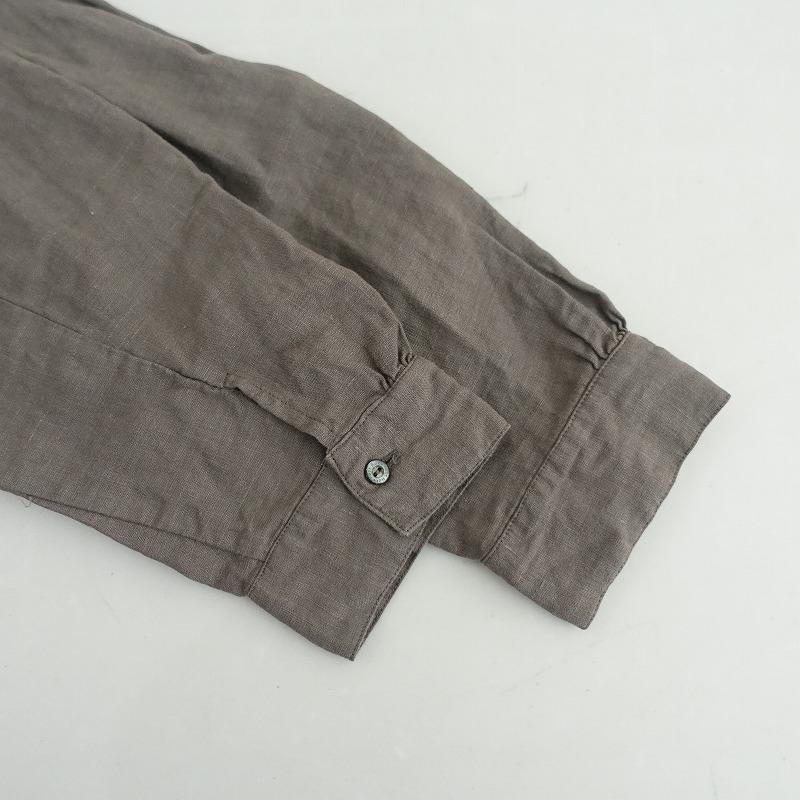 【美品】nest Robe リネンスクエアカラーブラウス nest Robe（ネストローブ） 【2024/定価2.7万】ネストローブ *リネン