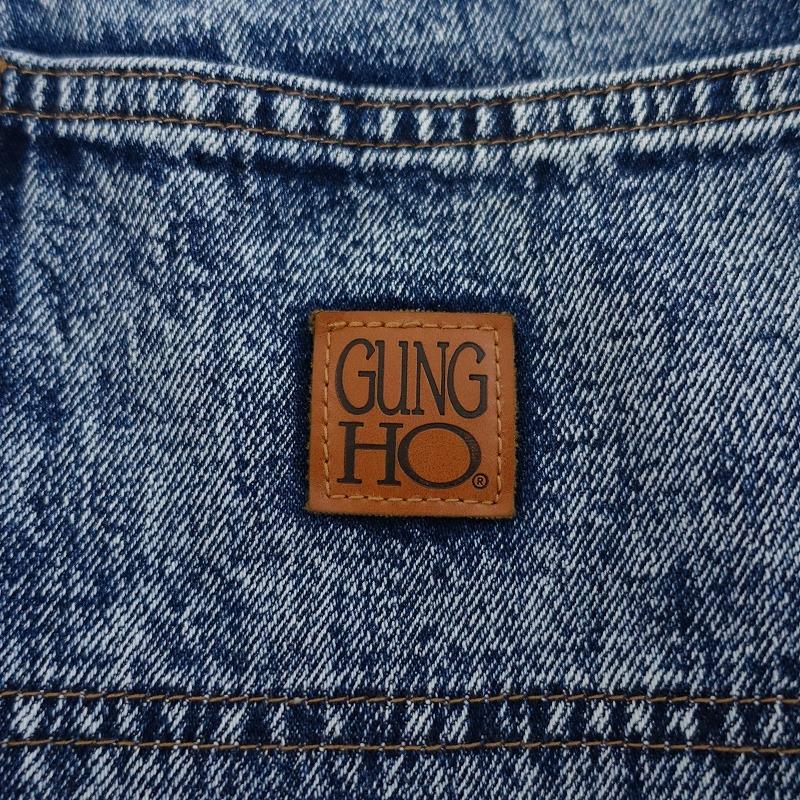 GUNG HO（ガンホー） *デニムバギーパンツ*XSコットンインディゴ染め