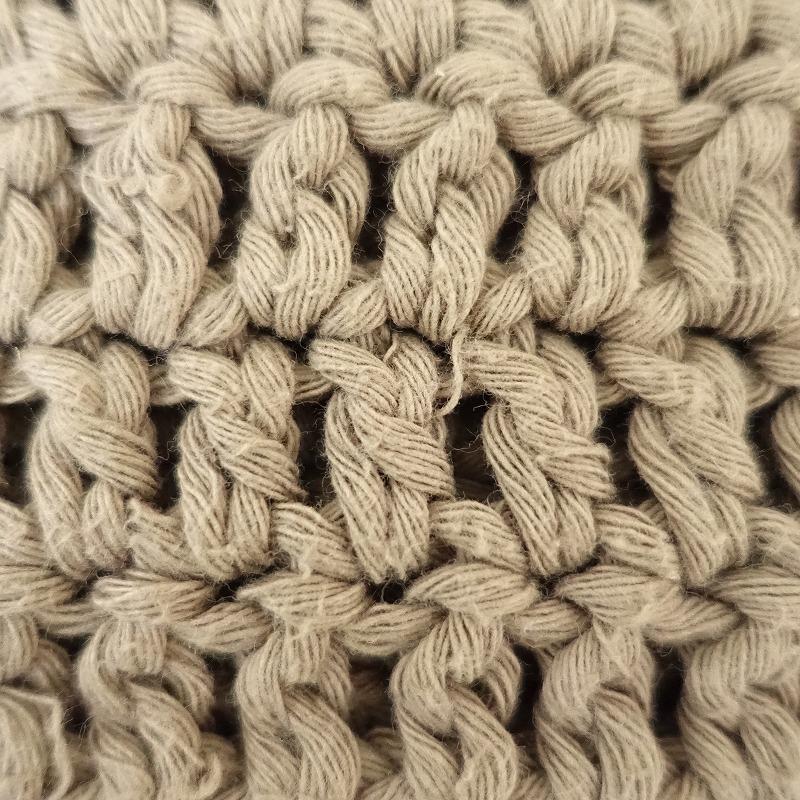 マイディ MAYDI *HAND KNITスクエアプルオーバーベスト*モカベージュV