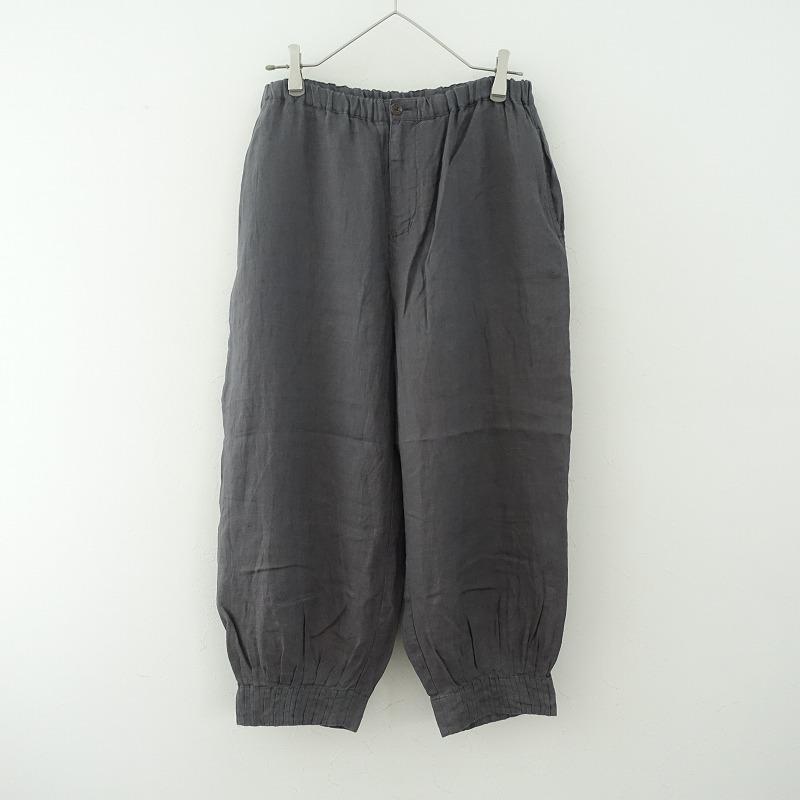 A16236 美品 DEVOA リネン和紙　バルーンパンツ　グレー　3 0_85f296453c62069a9a83f143212a