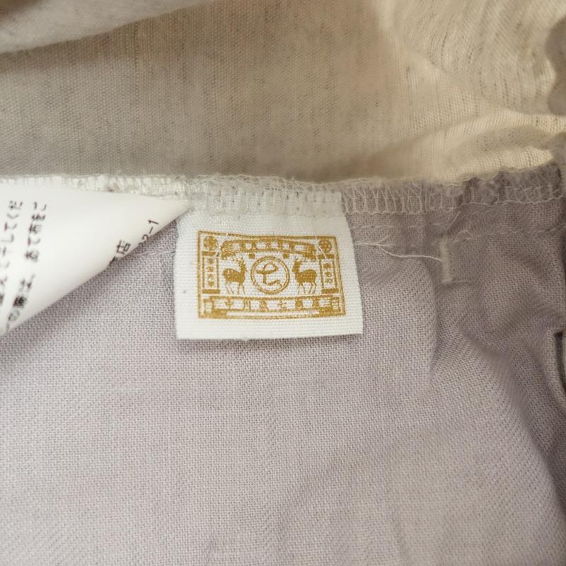 中川政七商店 【定価1.9万】中川政七商店 *播州織の高密度ワイドパンツ