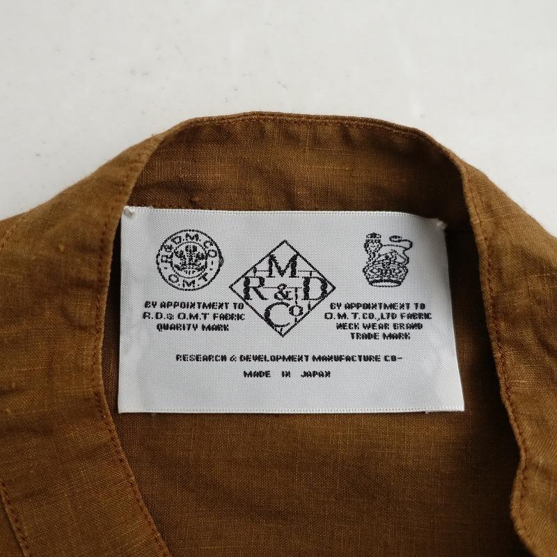 オールドマンズテーラー R&D.M.Co- *リネンバンドカラーオーバーサイズ