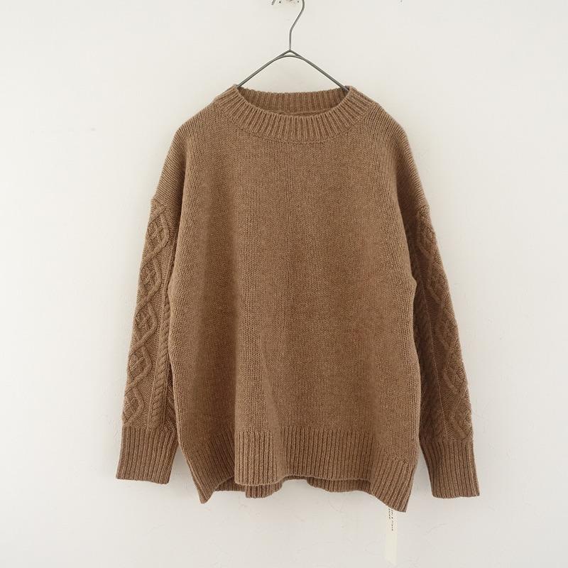 美品】クラシ&トリップスパブリッシング *袖だけアランニットセーター 