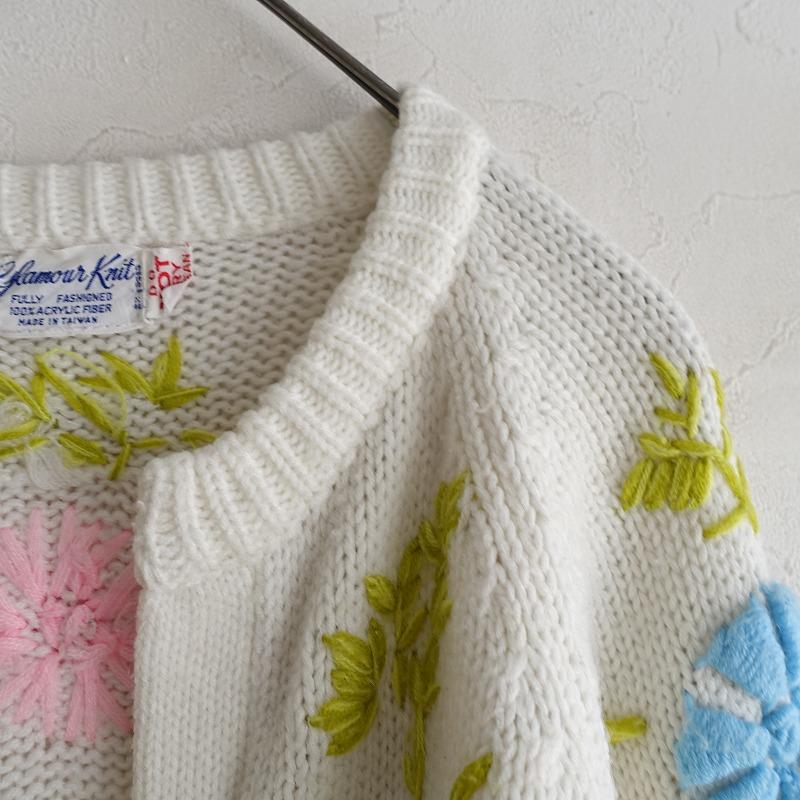 サントウエイト 3 to 8 vintage store sun eight *フラワー刺しゅう