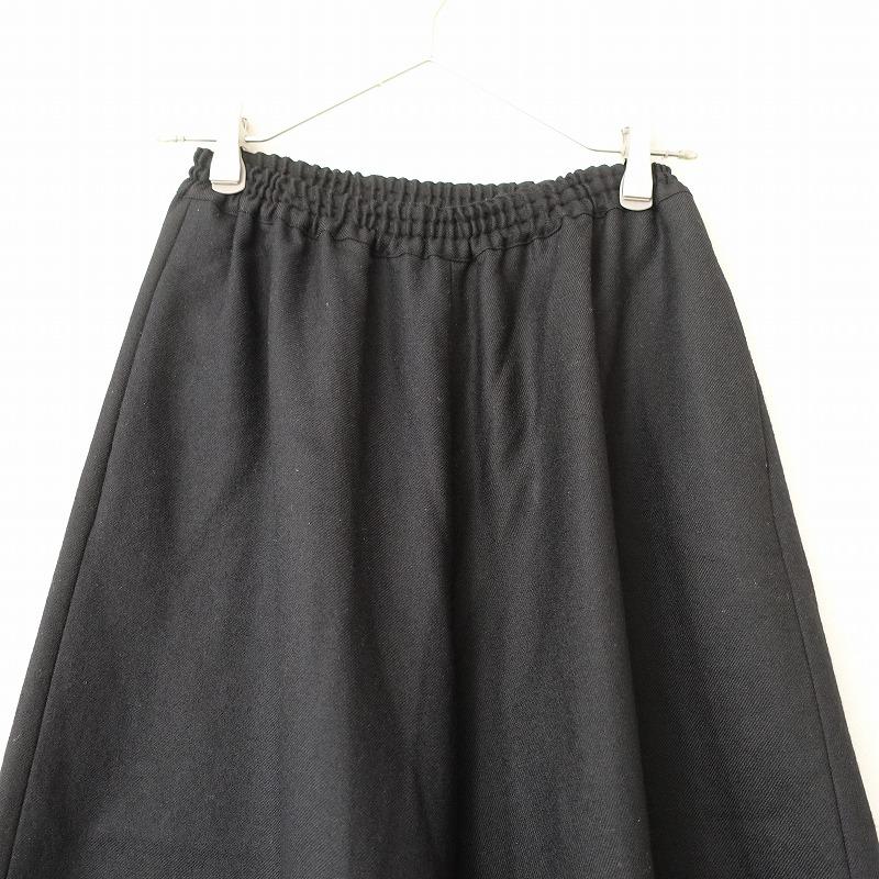 定価3.4万】PoisE ポイゼ *STONE ウールパンツ*ブラックネル腰ゴム裏地