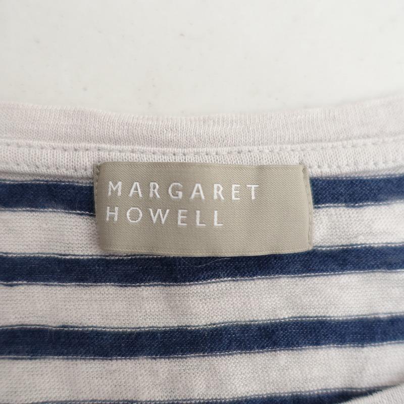 MARGARET HOWELL（マーガレットハウエル） *ボーダーリネンカットソー