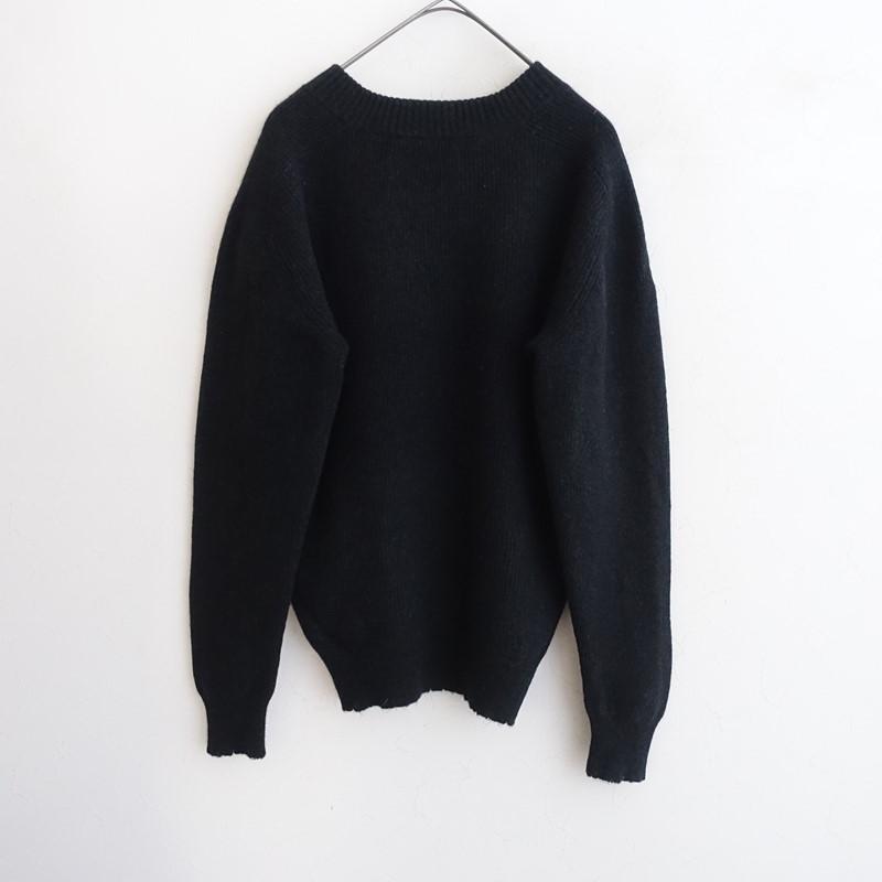 2024AW/定価3.7万】Nikki ESSENTIAL PIECES*Vネックウールアゼ編みプル