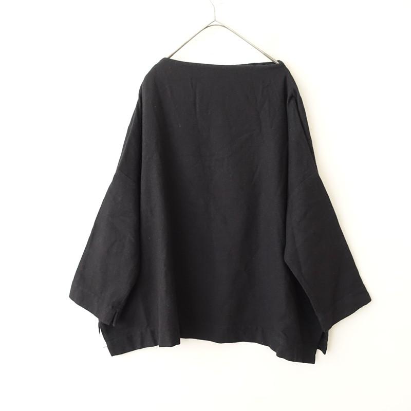 TOUJOURS（トゥジュー） *ウールカシミヤツイルオフボトルネックワイド 