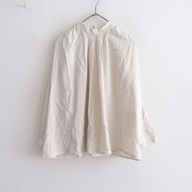evam eva（エヴァムエヴァ） evam eva*スタンドカラータックシャツ