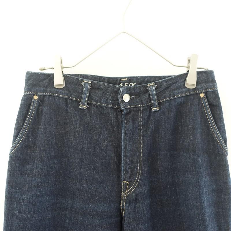 45R 45rpm ツイードデニムストレッチの桃比女 フォーティーファイブアール 美品】45R フォーティファイブアール ツイードデニムストレッチの桃比女