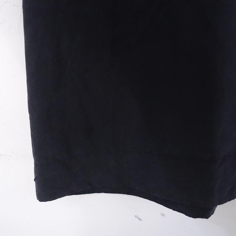 定価3.8万】ヨリ Yoli *シルクAラインキャミドレス*2墨黒ストラップ