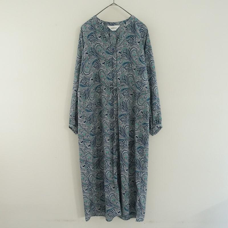 SOÉJU ペイズリー柄 長袖シャツワンピース タグ付き新品SOÉJU ペイズリー柄 ロングシャツワンピース TALL