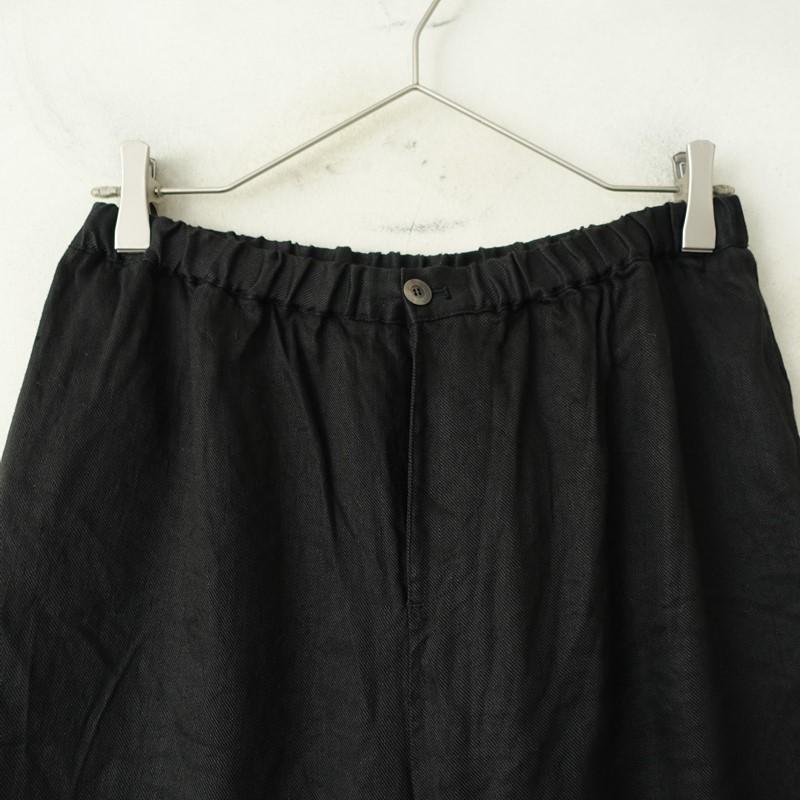 リゼッタ Lisette *リネンレーヨンツイルテーパードパンツ*38ブラック