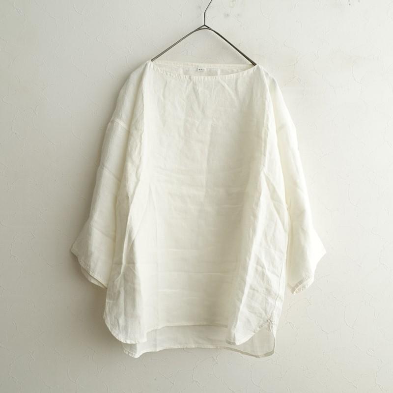 45アール　45R ブラウス　木綿　中古 45R（フォーティファイブアール） 【定価2.3万】45R *インドリネン平の