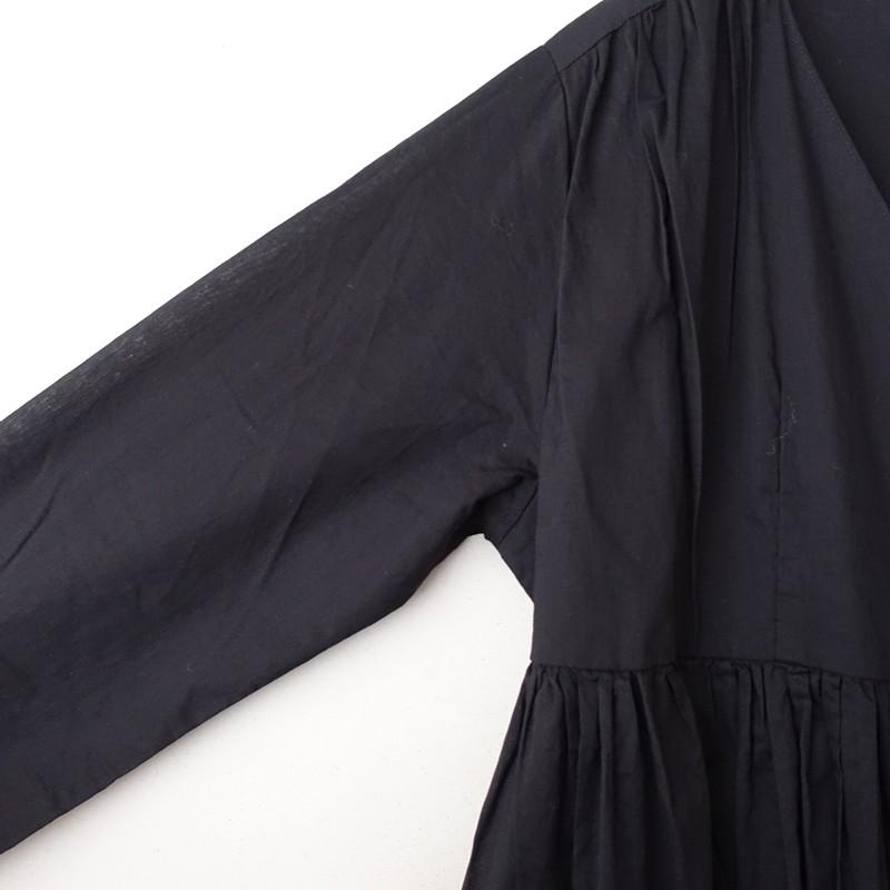 our アワーホーム　「カシュクールワンピース」　ブラック　ほぼ未使用 カシュクールワンピース – OURHOME