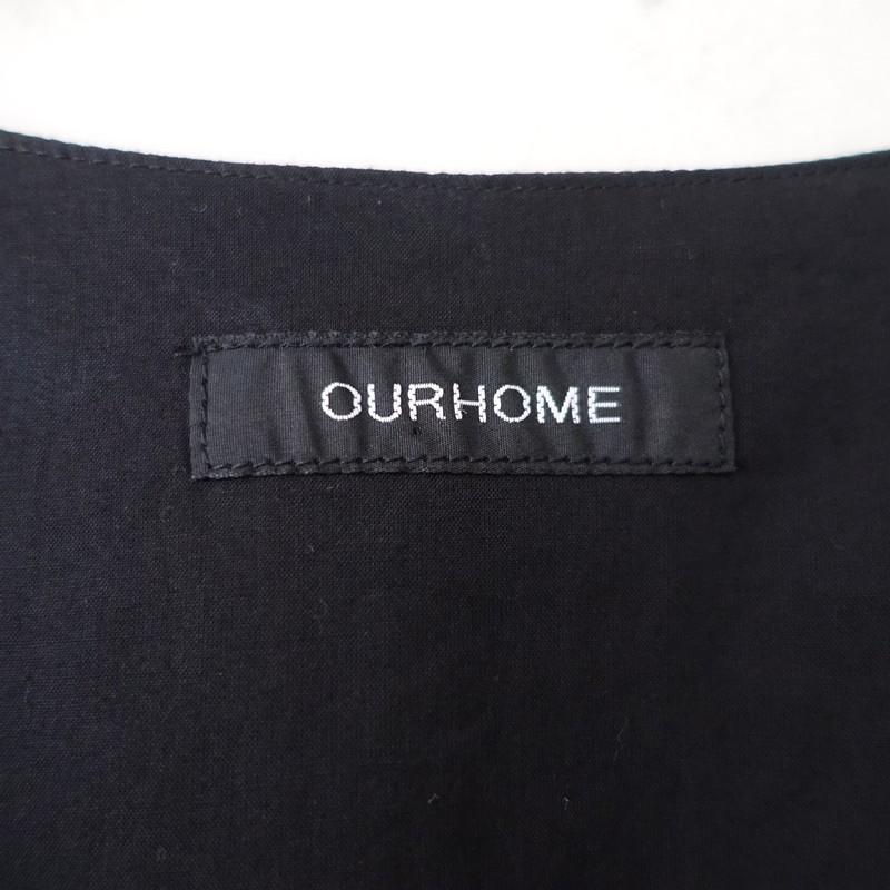 our アワーホーム　「カシュクールワンピース」　ブラック　ほぼ未使用 カシュクールワンピース – OURHOME