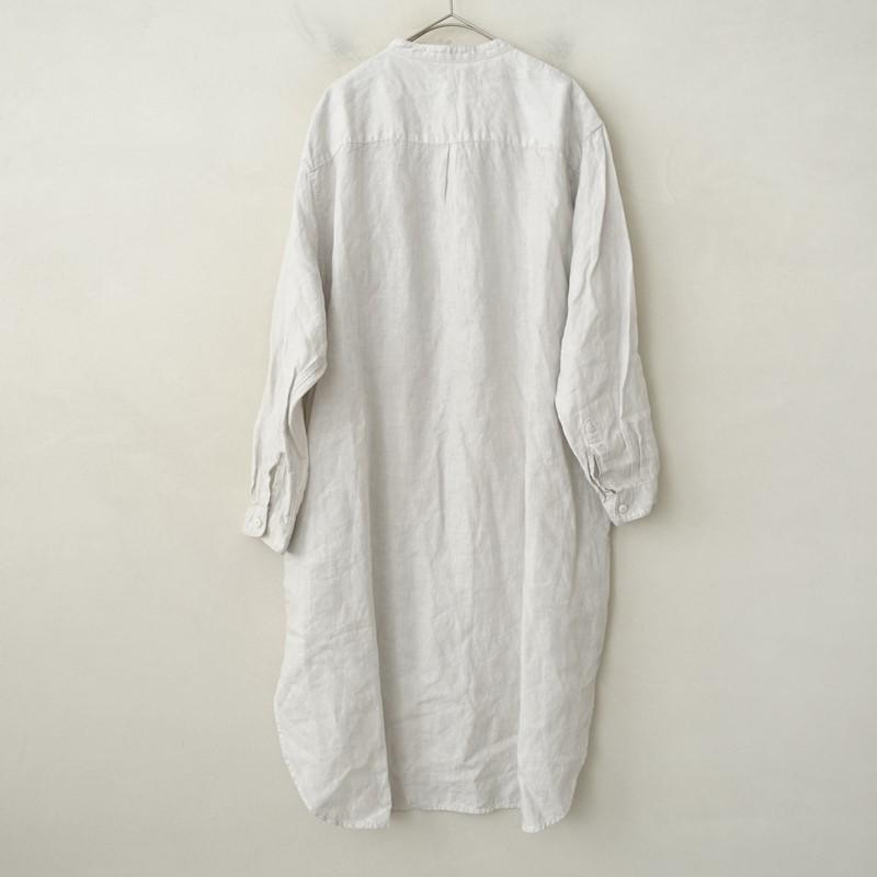 タカラジマセンコウ 宝島染工 *リネンバンドカラーロングシャツ