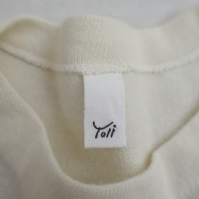 2023AW/定価5.3万】ヨリ Yoli *Short knitプルオーバー*Fオフホワイト