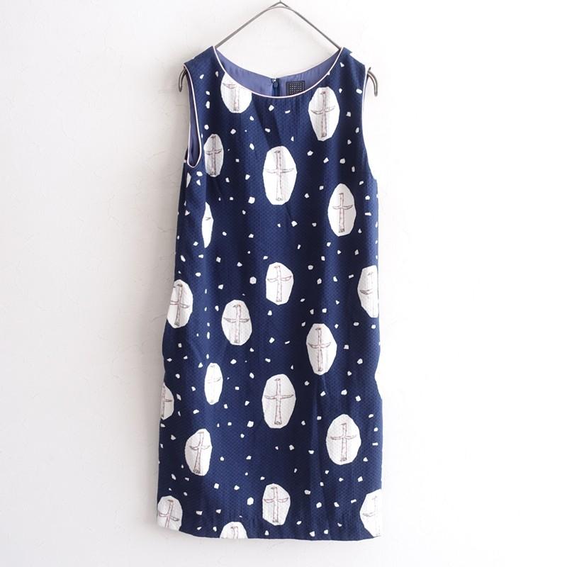 mina perhonen タンバリン ノースリーブワンピース mina perhonen ミナペルホネン tambourine タンバリン 刺繍