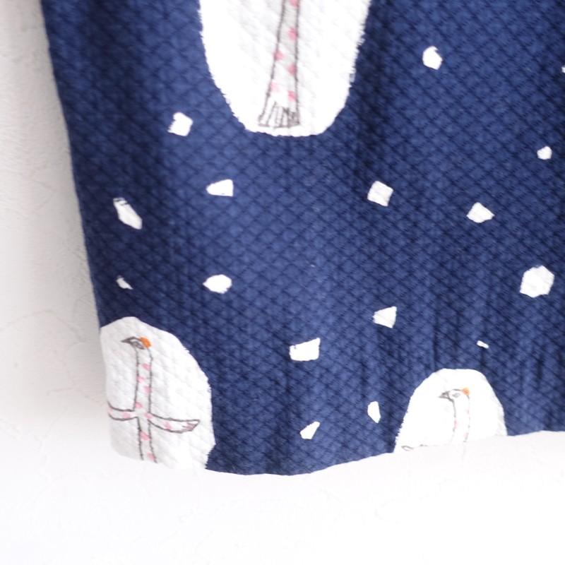 mina perhonen ミナペルホネン パーロ ノースリーブ ワンピース 定価4.8万】ミナペルホネン mina perhonen cross birdプリント