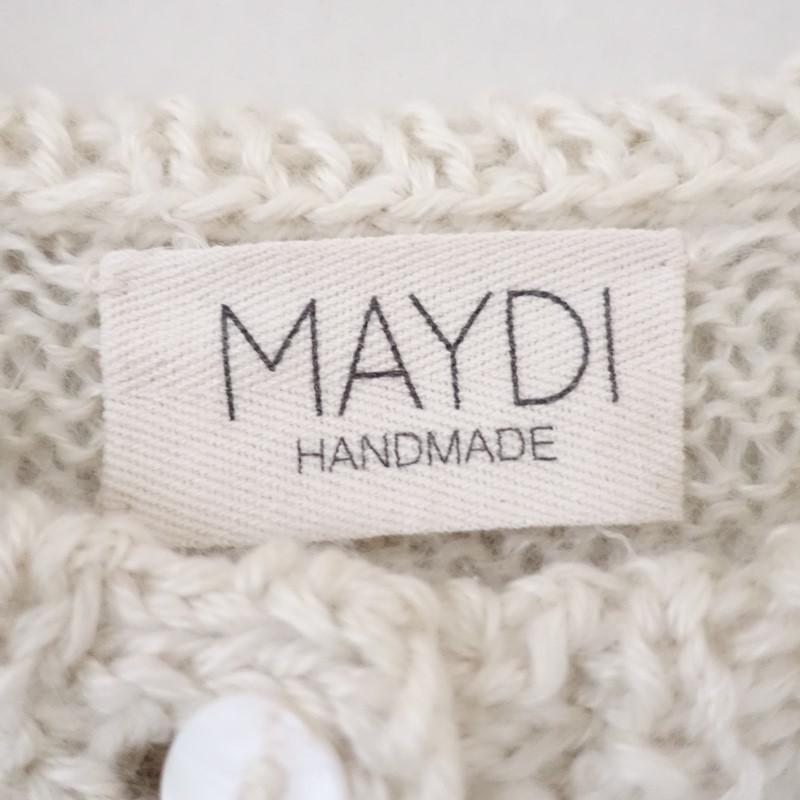 マイディ MAYDI *モヘヤハンドメイドニットショート丈カーディガン*S