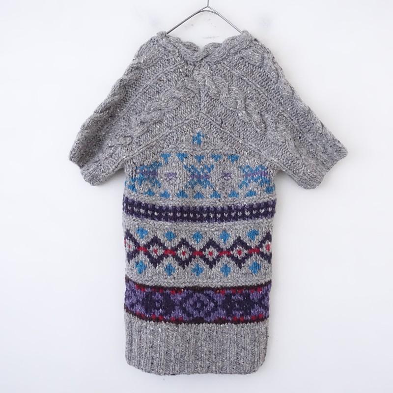 ARCHI（アーキ） *ウールジャカード&ケーブルニットプルオーバー