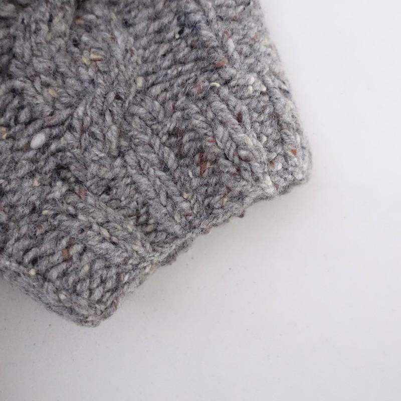 ARCHI（アーキ） *ウールジャカード&ケーブルニットプルオーバー