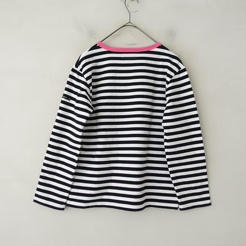定価1.5万】アニエスベー agnes b. *細ボーダーコットン長袖Tシャツ