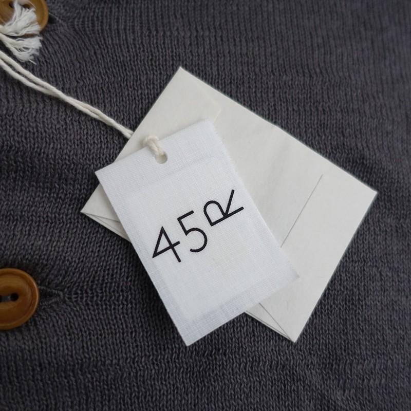 美品 45R ウール超ガーゼのワイドカーディガン 0 ゆったり 45rpm 45R（フォーティファイブアール）| モンサン超ガーゼの四角