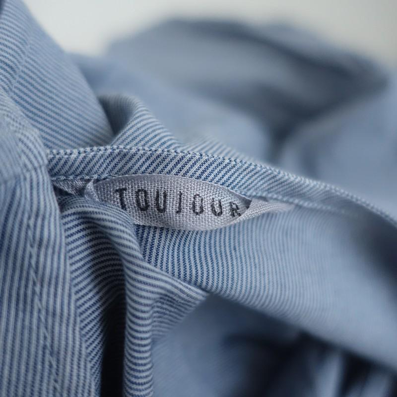 TOUJOURS（トゥジュー） *コットンピンストライプカシュクール