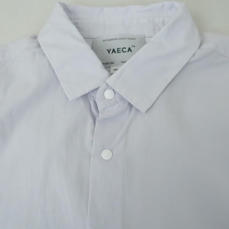 YAECA（ヤエカ） *14159/コンフォートコットンシルク長袖シャツ*M 