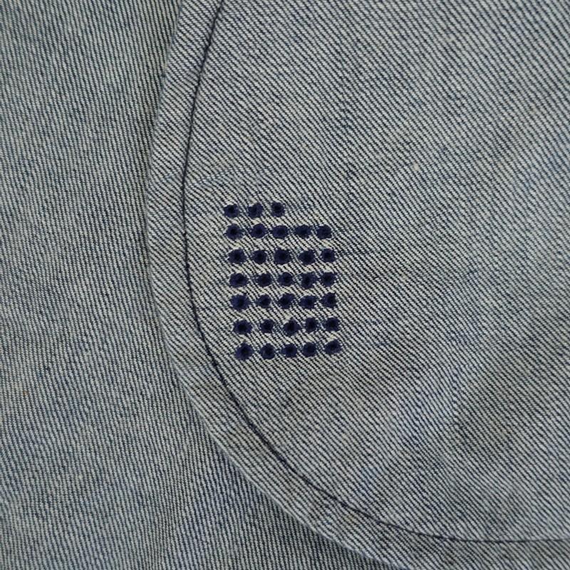 ダニエラグレジス DANIELA GREGIS *スキッパーネックデニムチュニック