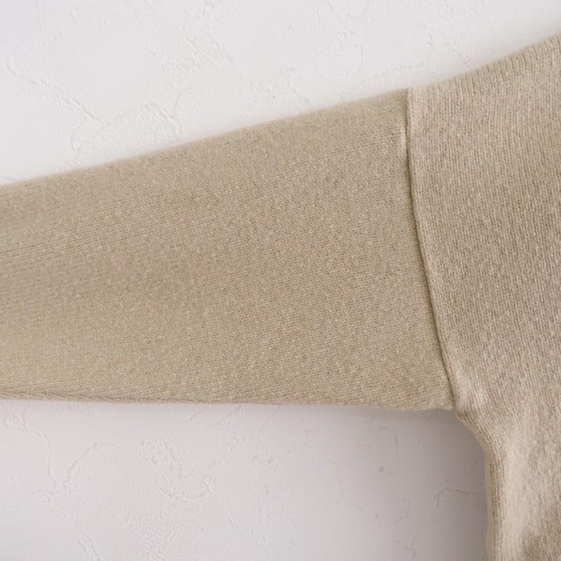 2024AW/定価3.7万】ヨリ Yoli*Short knit*Fウールカシミヤニットプル