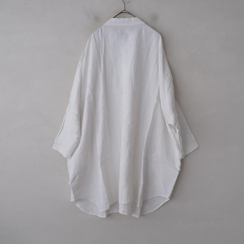 レヘッリネン rehellinen *リネンオーバーサイズシャツチュニック*オフ 