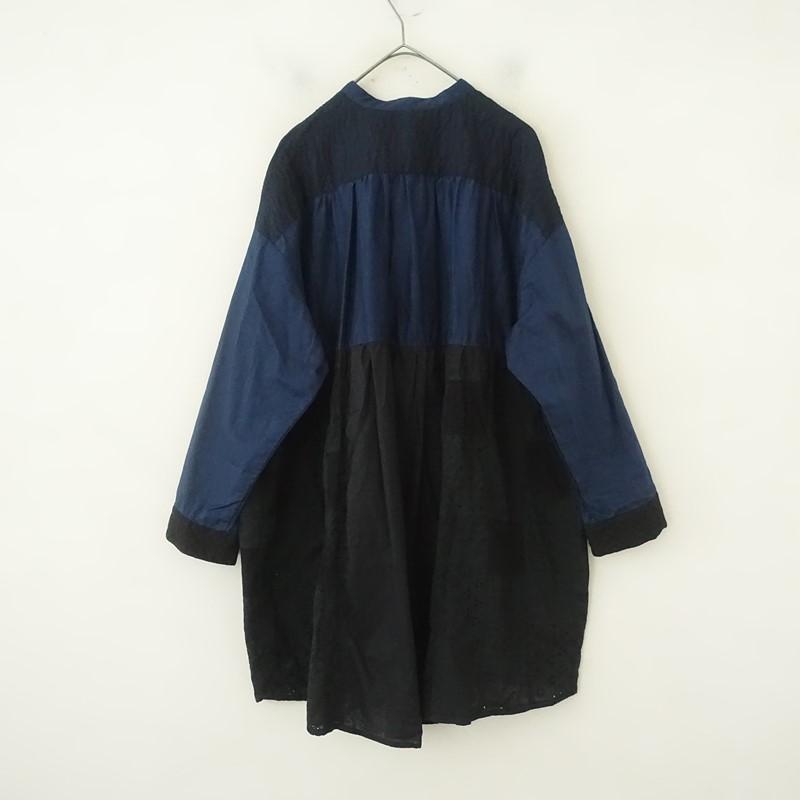 TORI-TO × BEAMS BOY チュニック パッチワーク ブラウス 長袖 BEAMS BOY（ビームス ボーイ） 【美品/定価1.7万】ビームスボーイ TORI
