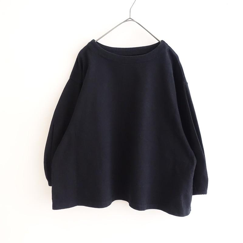 ネストローブ トルコオーガニック天竺タックスリーブプルオーバー nest Robe（ネストローブ） *トルコオーガニック天竺タックスリーブ