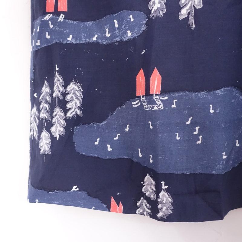 1765　ミナペルホネン カットソー forest village　グレー　36 mina perhonen（ミナペルホネン） 【美品/定価8.2万】ミナペルホネン