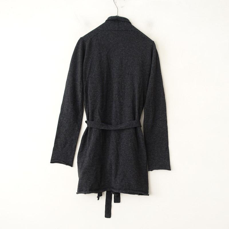 【専用】n100 エヌワンハンドレッド　カシミアストール　濃いグレー n100（エヌワンハンドレッド） *カシミヤローブカーディガン*34