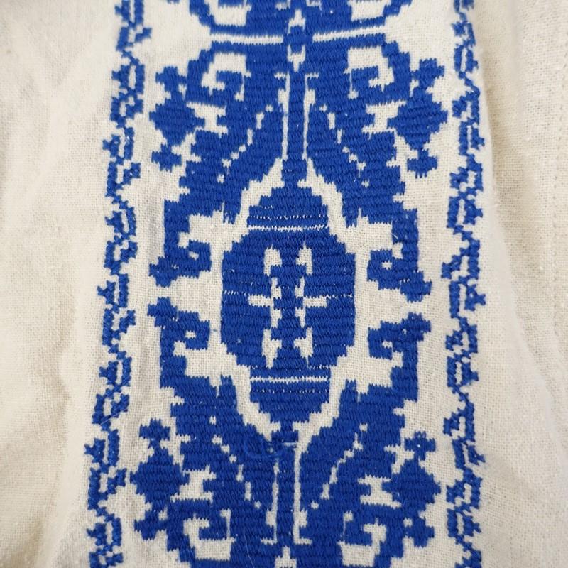 CLOTH&CROSS クロス＆クロス *シルクネップクロスハンド刺繍ワンピース