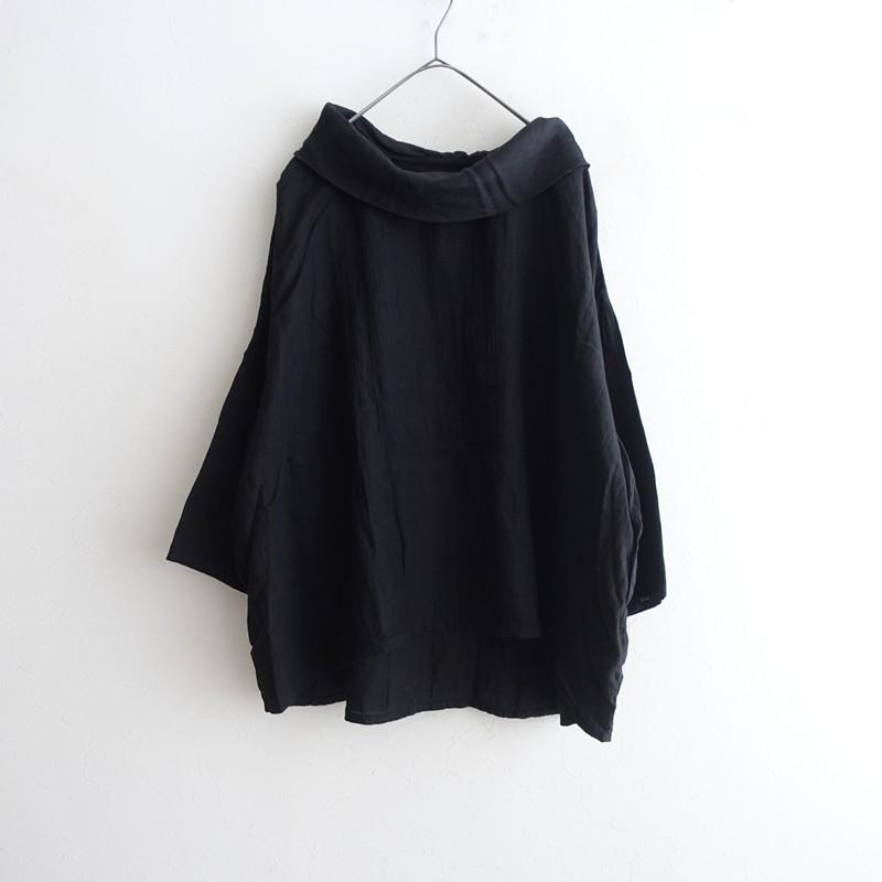 nest Robe（ネストローブ） *リネンシワ加工オフハイネックブラウス 