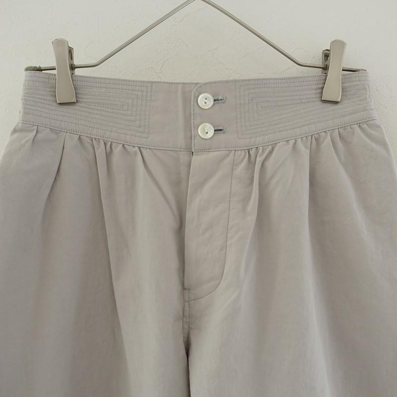 【美品/2025SS/定価7.5万】アーツ&サイエンス ARTS&SCIENCE *Stitch Belt Gather Cotton Pants*0グレー布帛(2-2603-347)【91D62】_2