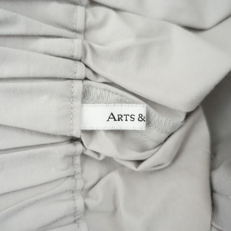 【美品/2025SS/定価7.5万】アーツ&サイエンス ARTS&SCIENCE *Stitch Belt Gather Cotton Pants*0グレー布帛(2-2603-347)【91D62】_5