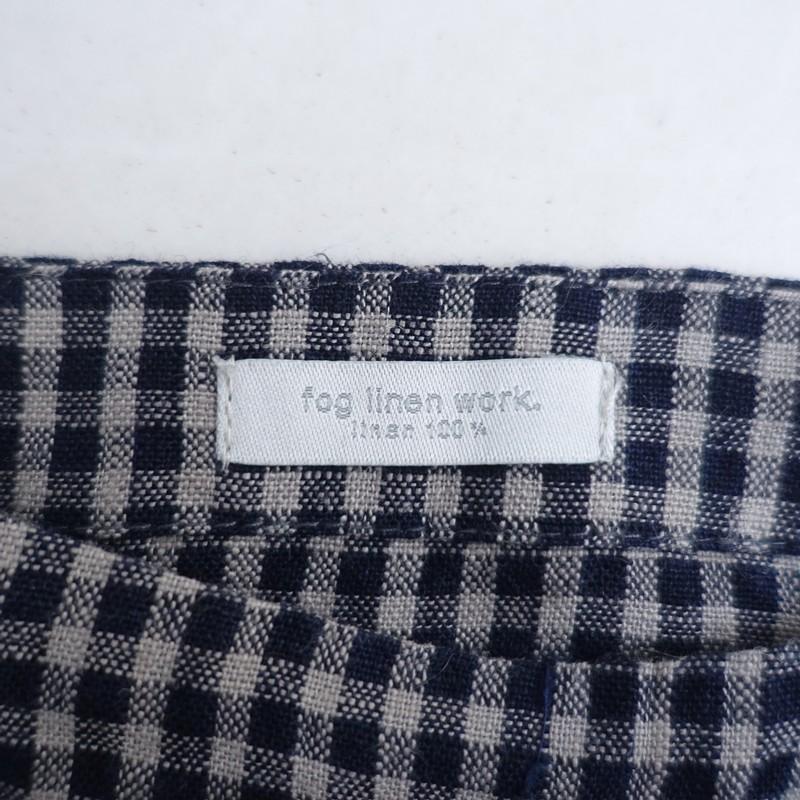 フォグリネンワーク fog linen work *ギンガムチェックリネンAライン