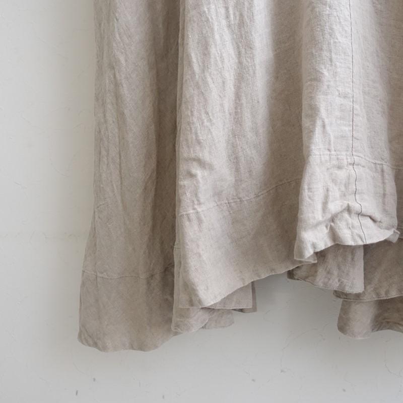 GASA ガサ　linen×cotton ワンピース GASA*（ガサ） GASA *薬草をつむタックワンピース*サンドベージュ
